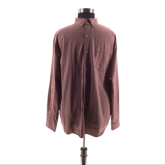 Columbia Men Button-Down Red&Gray Check Shirt - Picture 1 of 11